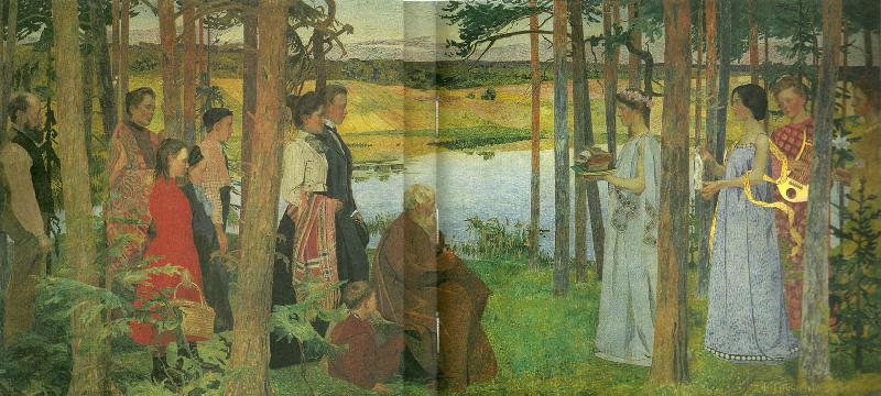 Carl Wilhelmson en allegori oil painting image